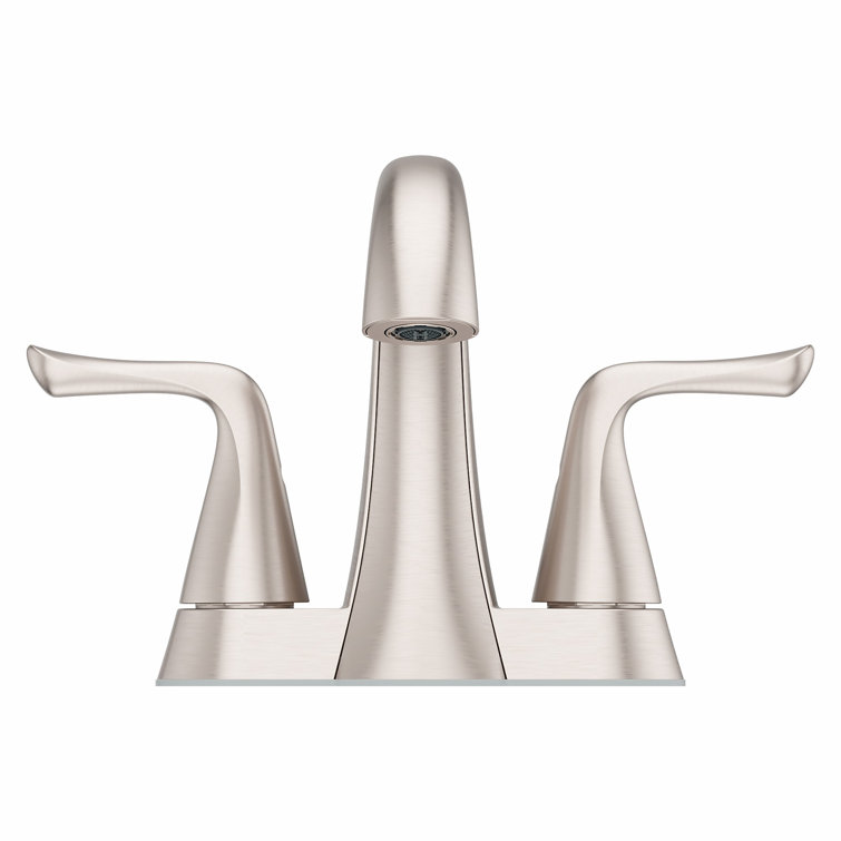 Spot Defense Brushed Nickel 4-Inch Centerset Bathroom Faucet