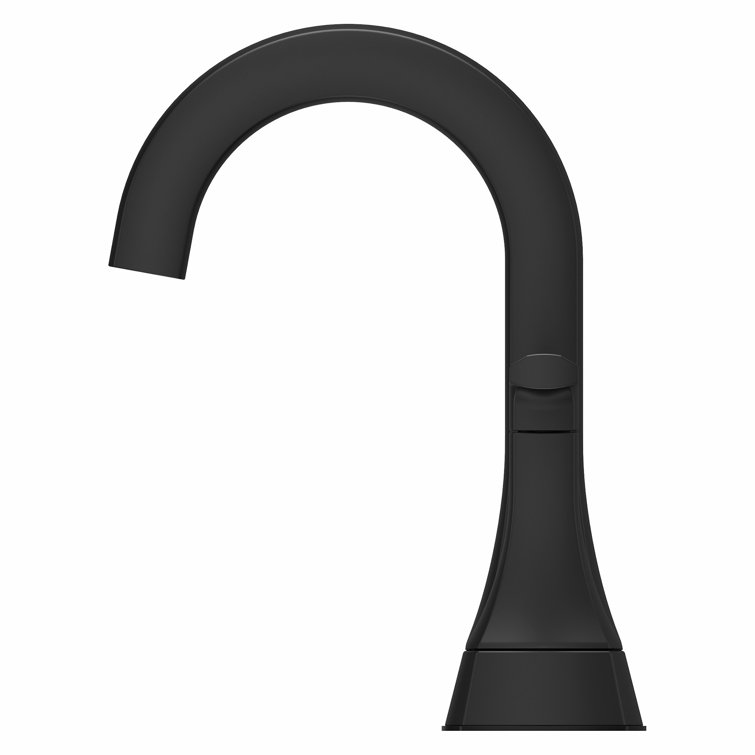 Vaneri Matte Black 4-Inch Centerset Bathroom Faucet with Drain Assembly