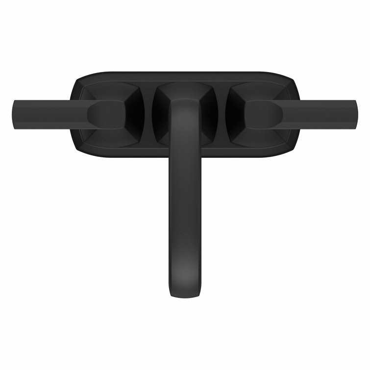 Vaneri Matte Black 4-Inch Centerset Bathroom Faucet with Drain Assembly