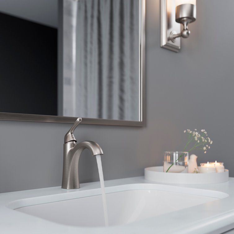 Willa Brushed Nickel Single Handle Bathroom Faucet