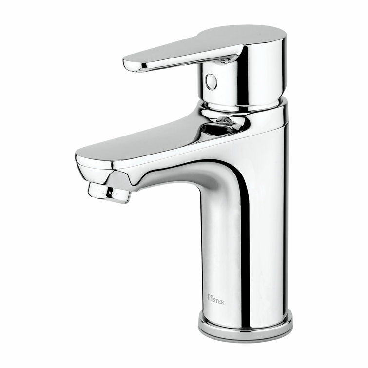 Polished Chrome Modern Single Hole Bathroom Faucet
