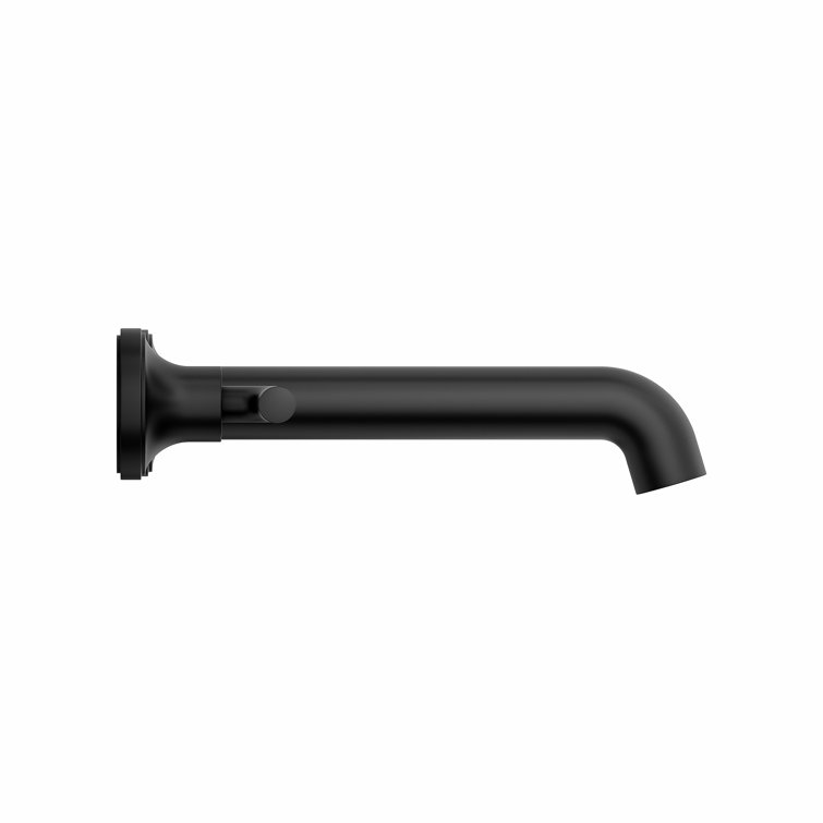 Matte Black Wall Mounted Bathroom Faucet with Dual Handles