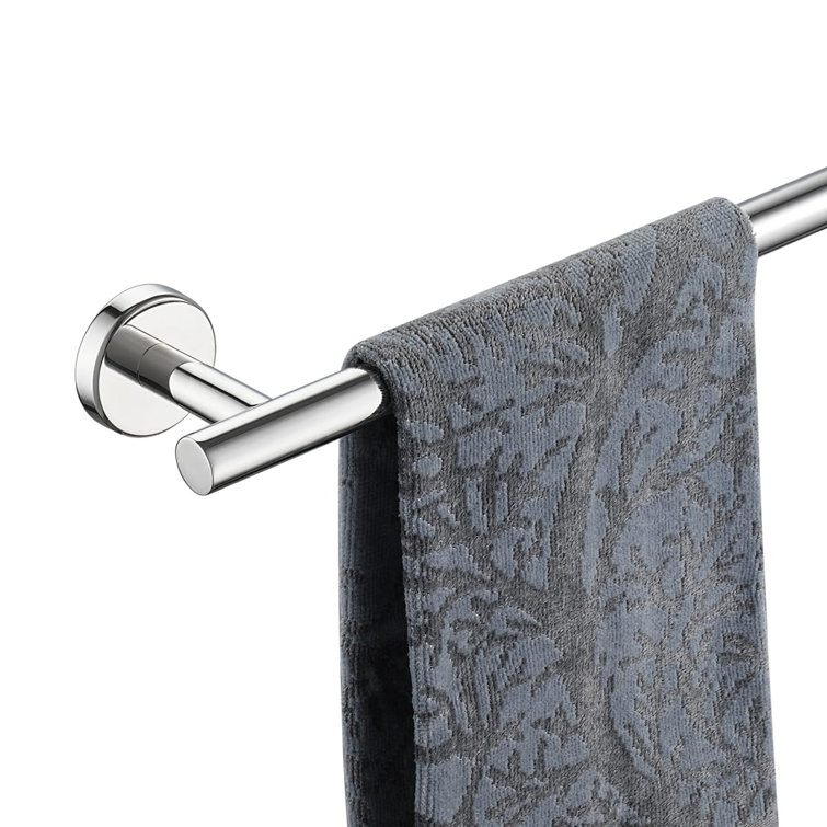 15'' Polished Chrome Stainless Steel Wall Mounted Towel Bar