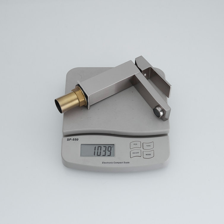 Brushed Nickel Single-Handle Low-Arc Bathroom Faucet