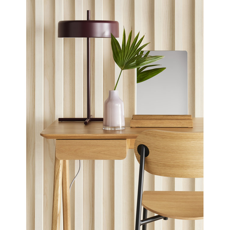 White Powder-Coated Metal LED Table Lamp