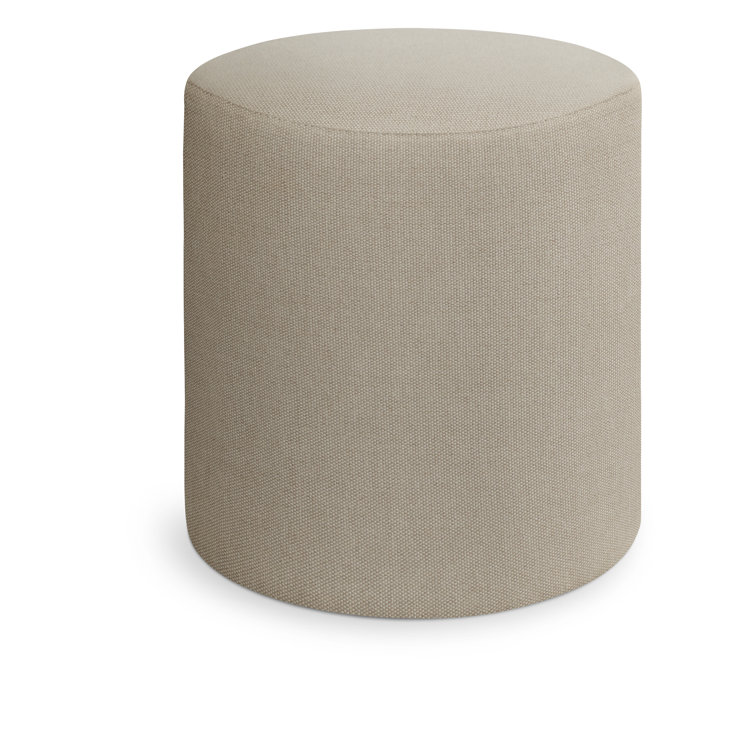 Linen Sunbrella® Small Outdoor Ottoman