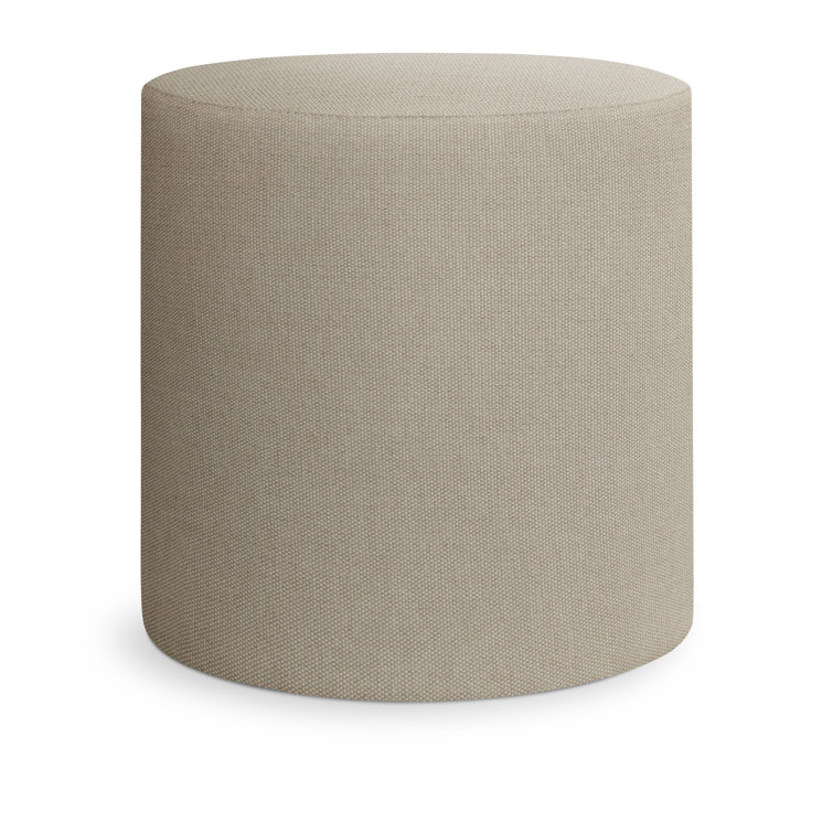 Linen Sunbrella® Small Outdoor Ottoman