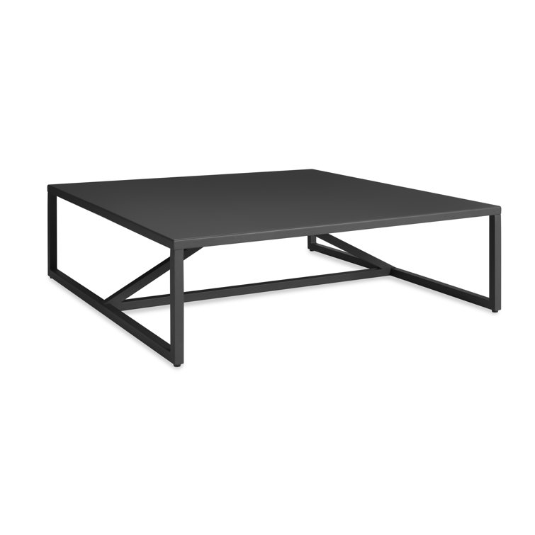 Strut 20'' Carbon Metal Outdoor Coffee Table