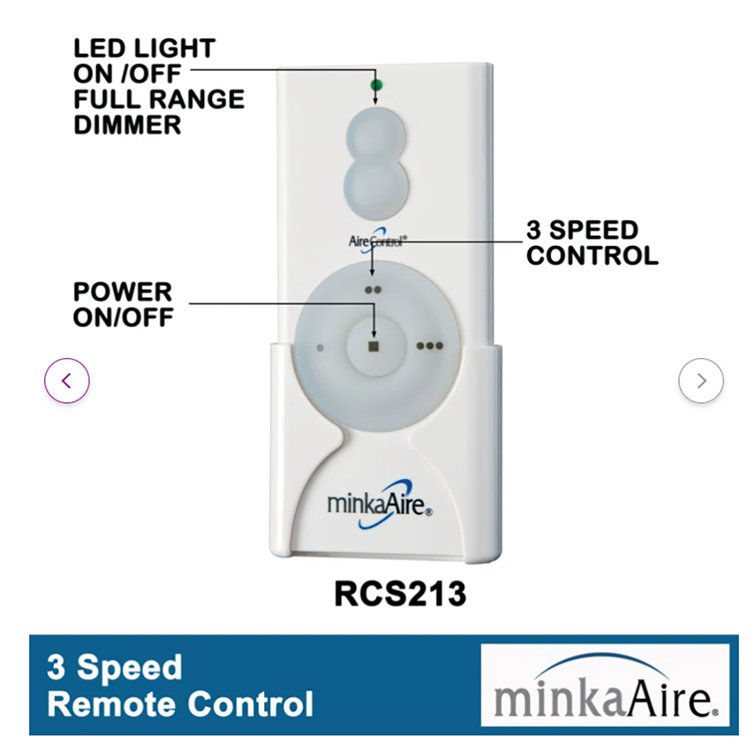 Coal 52'' 3-Blade Ceiling Fan with Remote Control