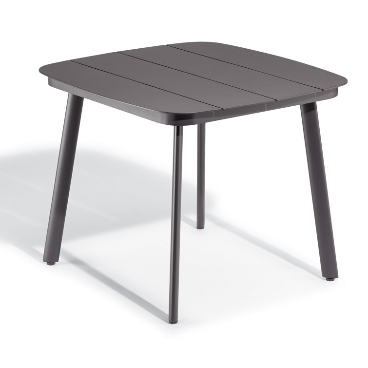 Eiland 38'' Square Powder Coated Aluminum Outdoor Dining Table