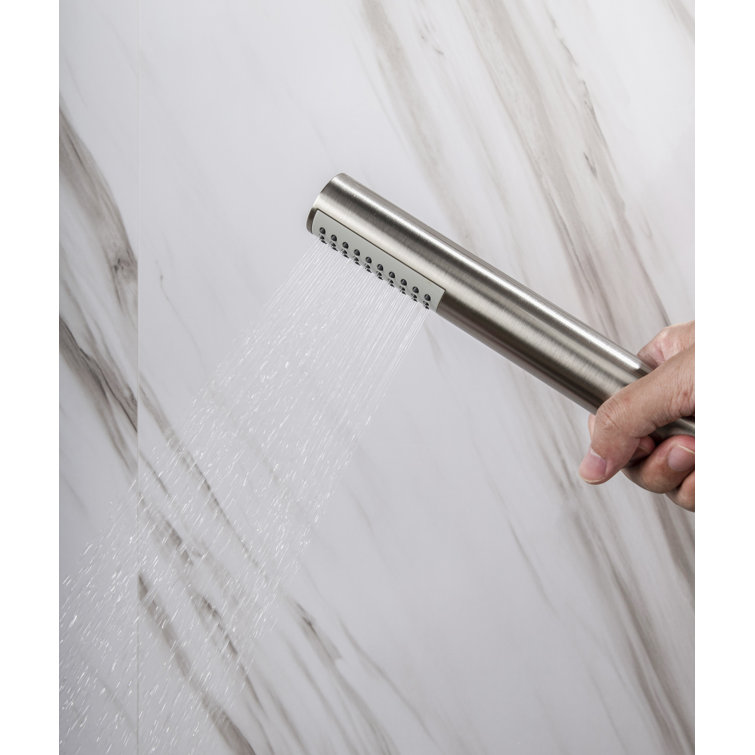 Nickel Multi-Head Wall Mounted Rain Shower System