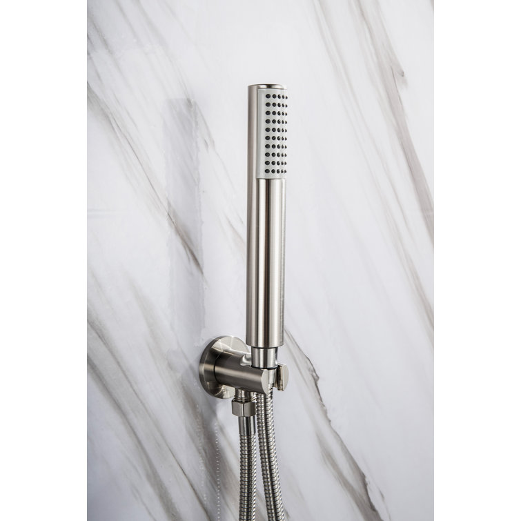 Nickel Multi-Head Wall Mounted Rain Shower System