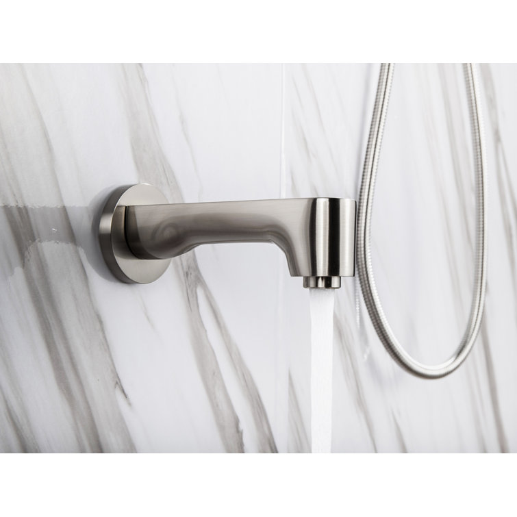 Nickel Multi-Head Wall Mounted Rain Shower System