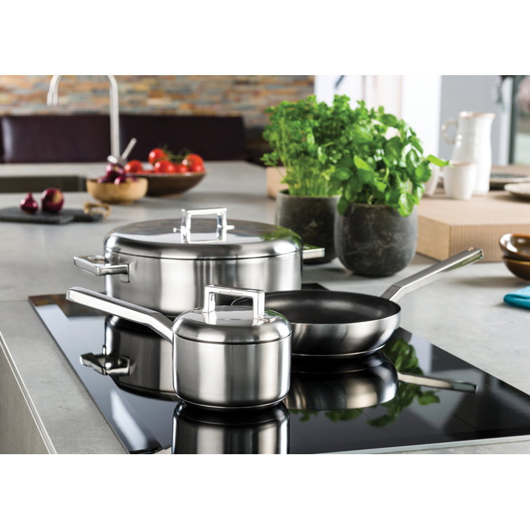 Stainless Steel Non-Stick Saute Pan with Ceramic Coating