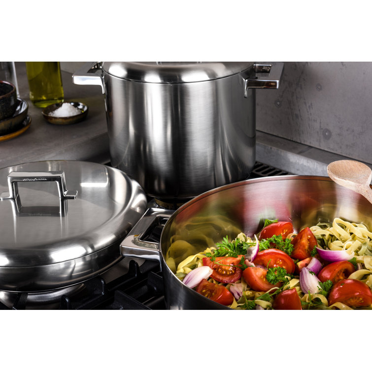 Stainless Steel Non-Stick Saute Pan with Ceramic Coating
