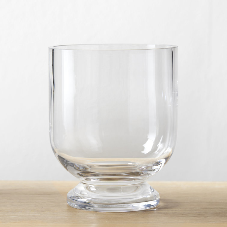 Clear Handcrafted Glass Table Vase