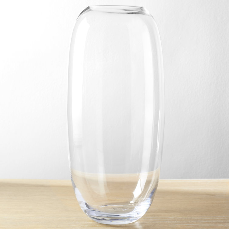 Elegant 19.75'' Clear Glass Table Vase for Contemporary Decor