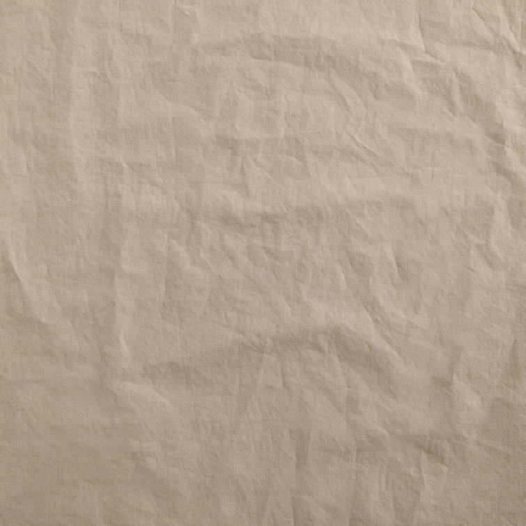 Camel Brown Queen Cotton Percale Duvet Cover Set