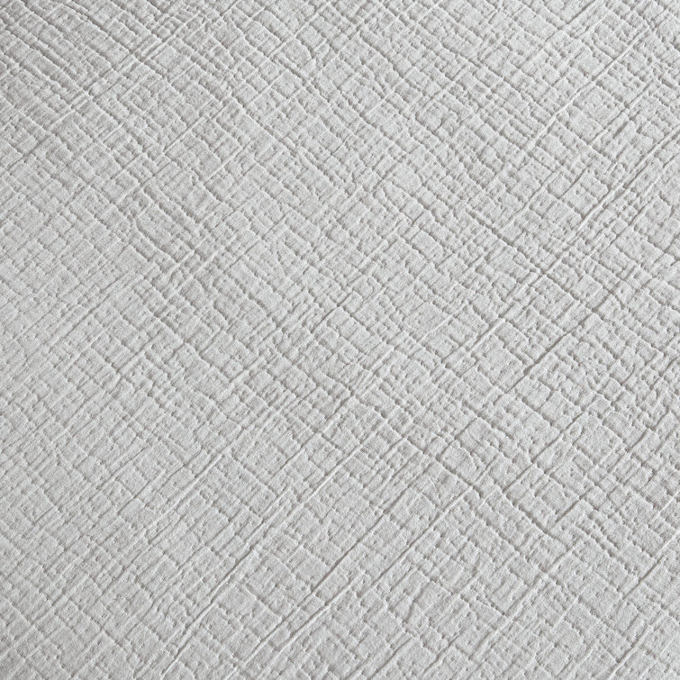 Gray Queen Cotton Crinkle Texture Duvet Cover Set