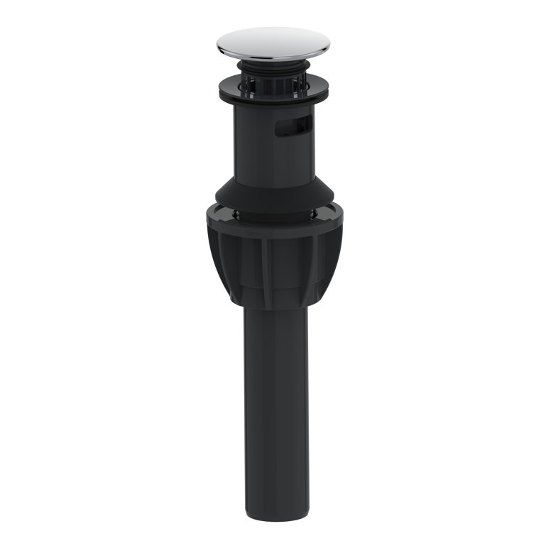 Polished Chrome Push Style Bathroom Sink Drain with ABS Body