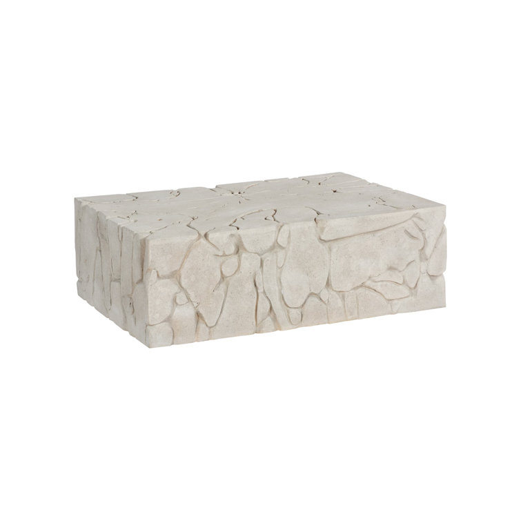 Roman Stone Rectangular Outdoor Coffee Table