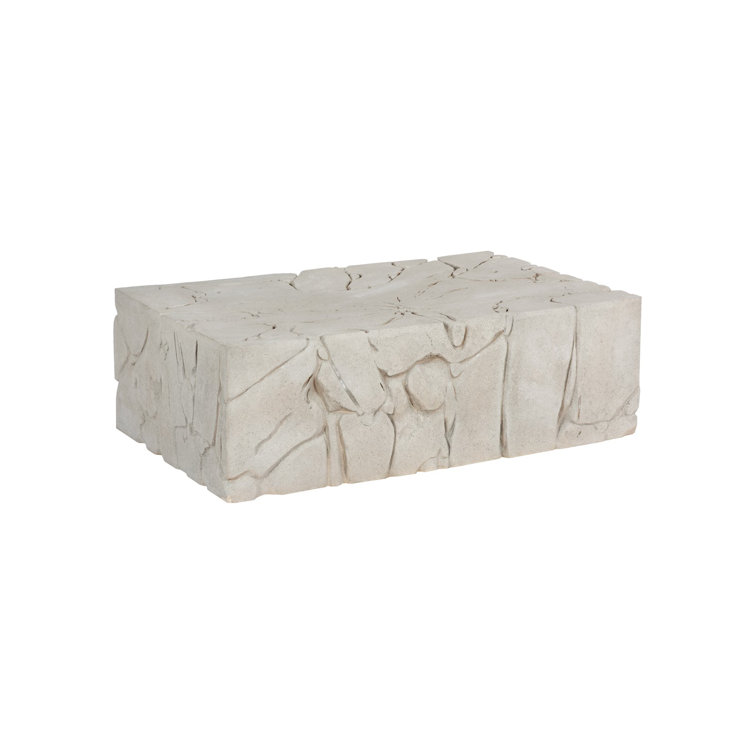 Roman Stone Rectangular Outdoor Coffee Table
