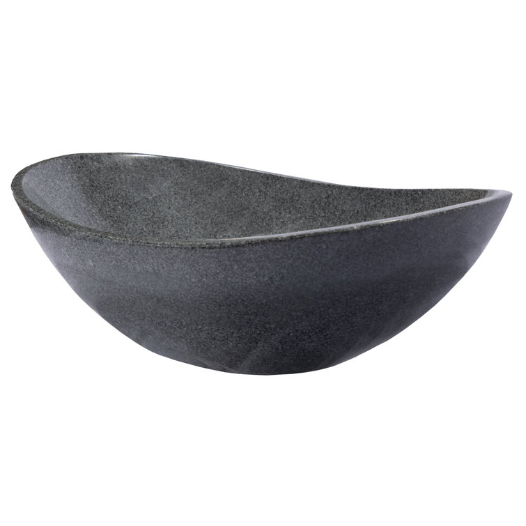 Sesame Gray Granite 20'' Canoe Vessel Sink