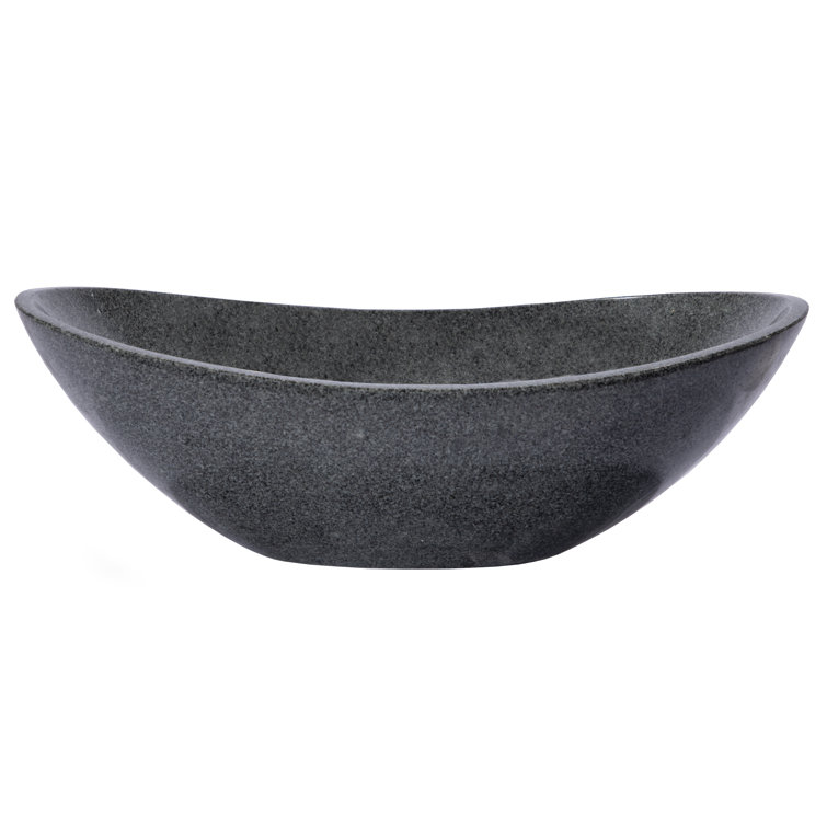 Sesame Gray Granite 20'' Canoe Vessel Sink