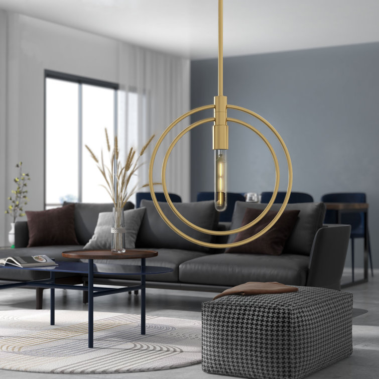 Nyla 15" Brass LED Single Light Pendant