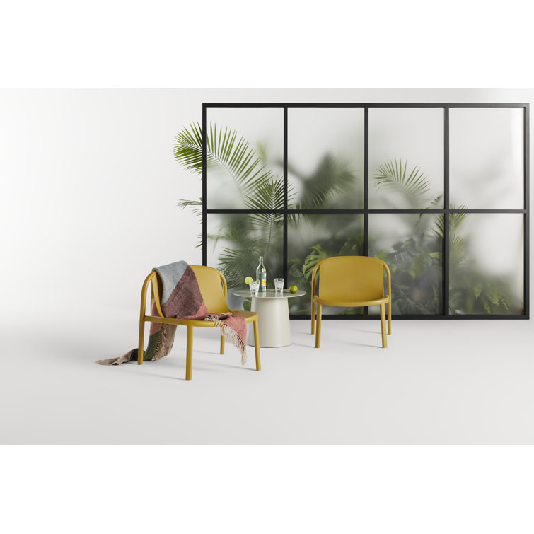 Dark Olive Metal Indoor/Outdoor Side Table