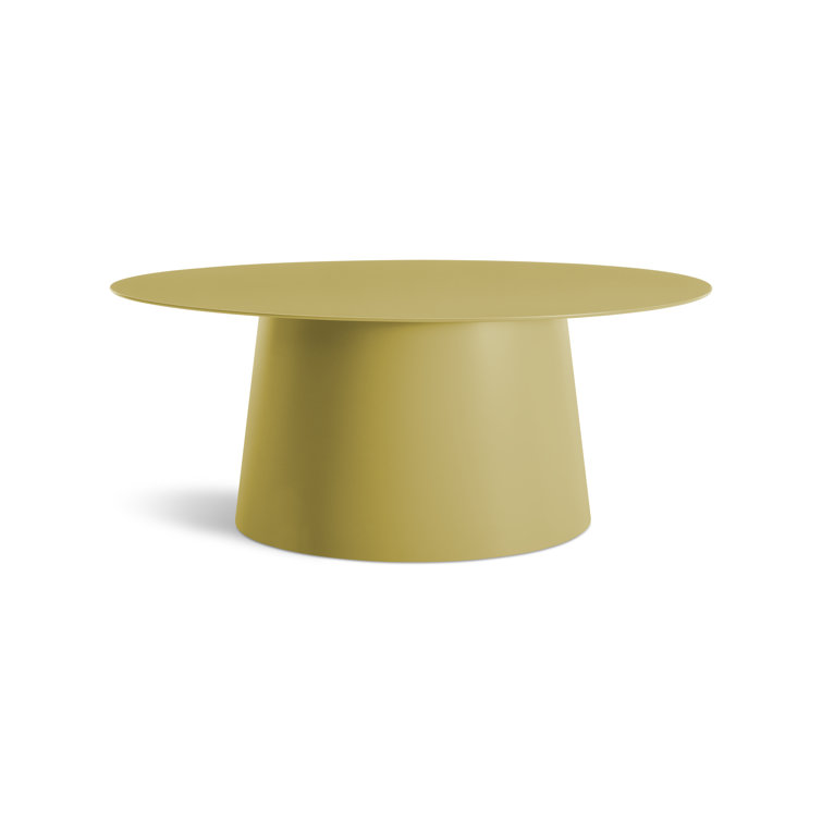 Ochre Metal Outdoor Coffee Table, 36" Round