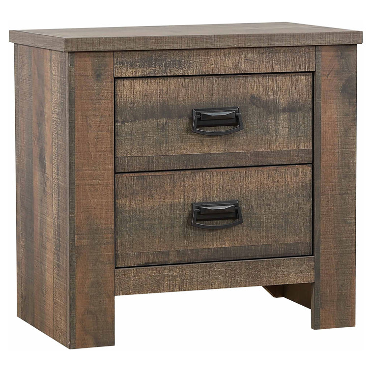 Majestic Oasis 4-Piece King Sleigh Bedroom Set in Weathered Oak