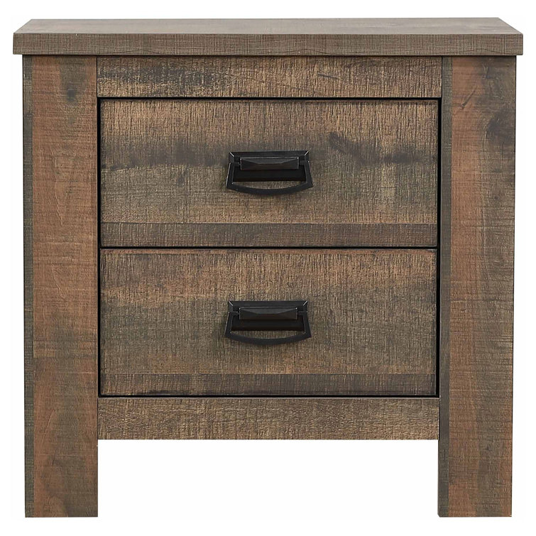 Majestic Oasis 4-Piece King Sleigh Bedroom Set in Weathered Oak