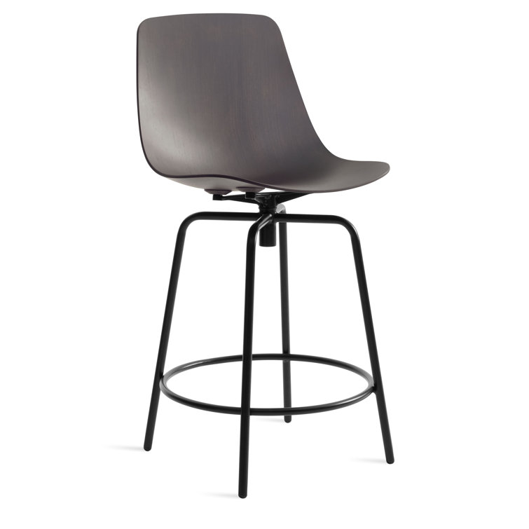 Oblivion Wood and Metal Swivel Counter Stool