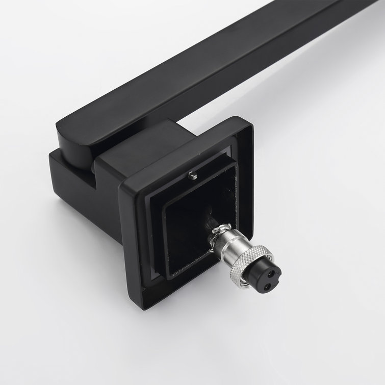 Matte Black Wall Mounted 4-Bar Towel Warmer