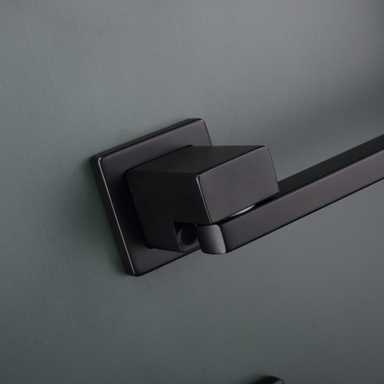 Matte Black Wall Mounted 4-Bar Towel Warmer