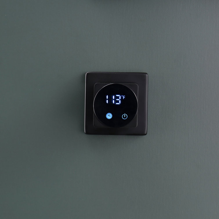 Matte Black Wall Mounted 4-Bar Towel Warmer