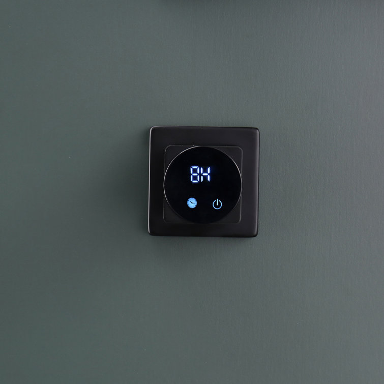 Matte Black Wall Mounted 4-Bar Towel Warmer