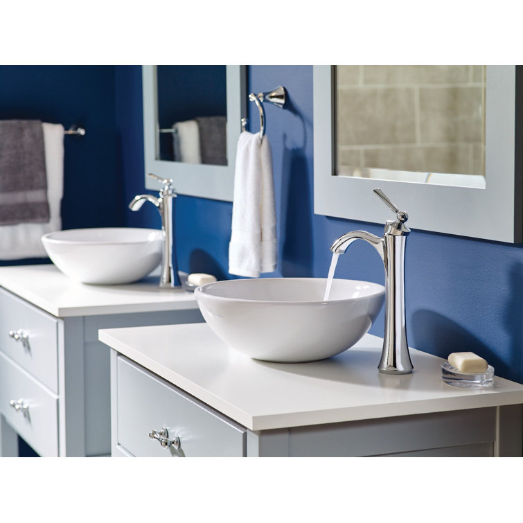 Distressed Bronze Traditional Single Hole Vessel Faucet
