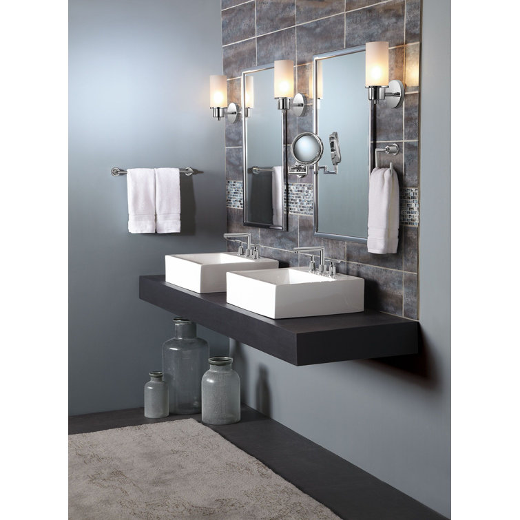 Arris 18-Inch Chrome Wall Mounted Towel Bar
