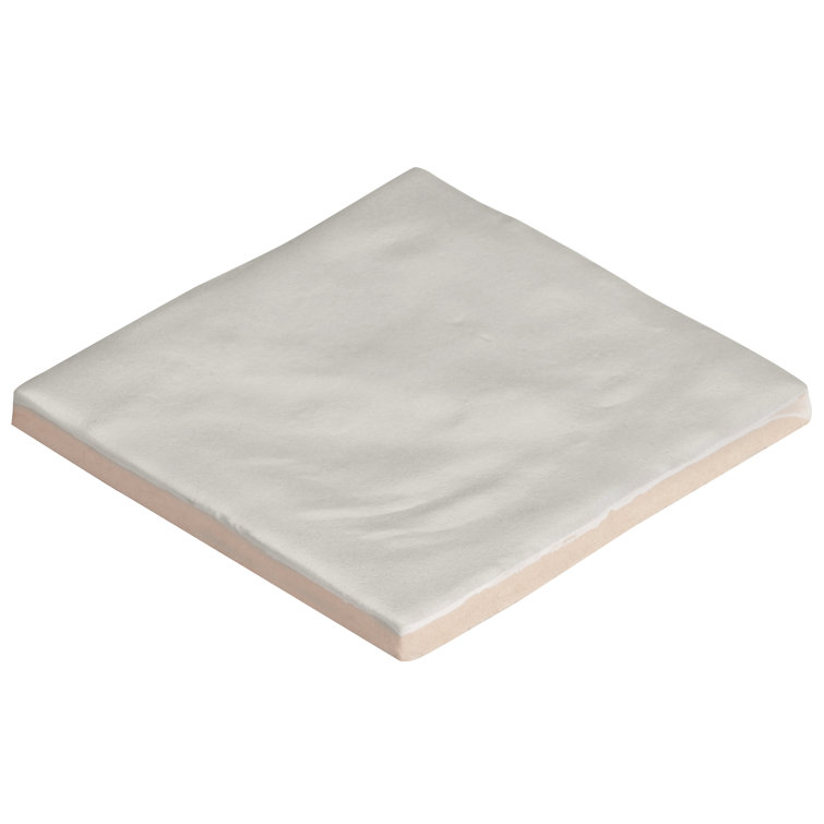 Amagansett 4" x 4" White Ceramic Wall Tile Set