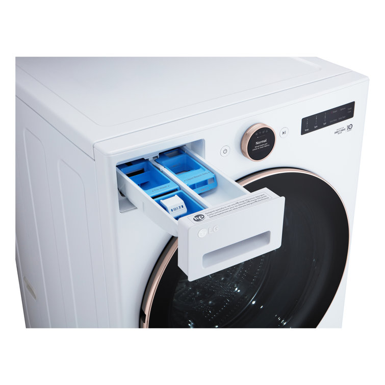 5.0 Cu. Ft. White Smart Front Load Washer with Steam and TurboWash