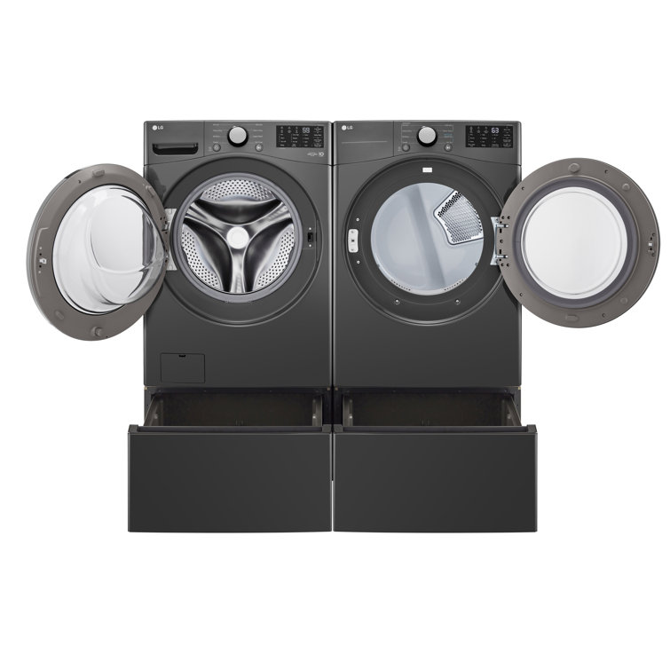 5.0 Cu. Ft. High Efficiency Black Front Load Washer