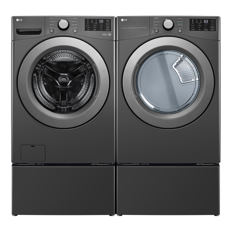 5.0 Cu. Ft. High Efficiency Black Front Load Washer