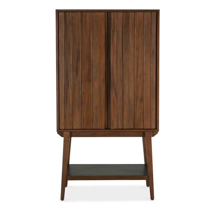 Orson Dark Mahogany 36'' Bar Cabinet with Shelves