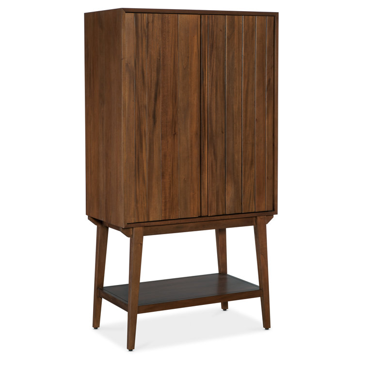 Orson Dark Mahogany 36'' Bar Cabinet with Shelves