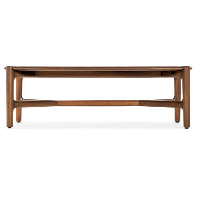 Chestnut Mahogany Rectangular Mid-Century Modern Coffee Table