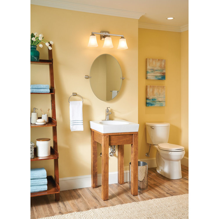 Conway Brushed Nickel Single Hole Bathroom Faucet with Drain Assembly