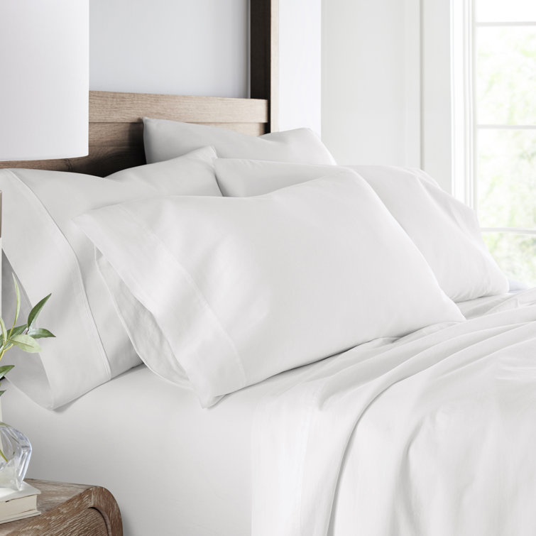 White Cotton King Pillowcase Set for Kids