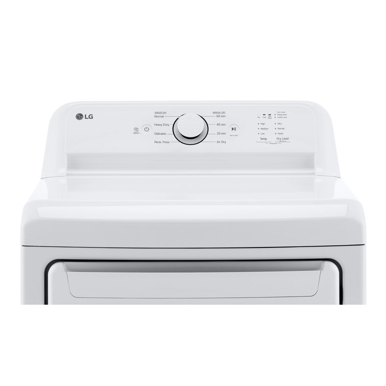 7.3 Cu. Ft. White Smart Electric Dryer with Moisture Sensing